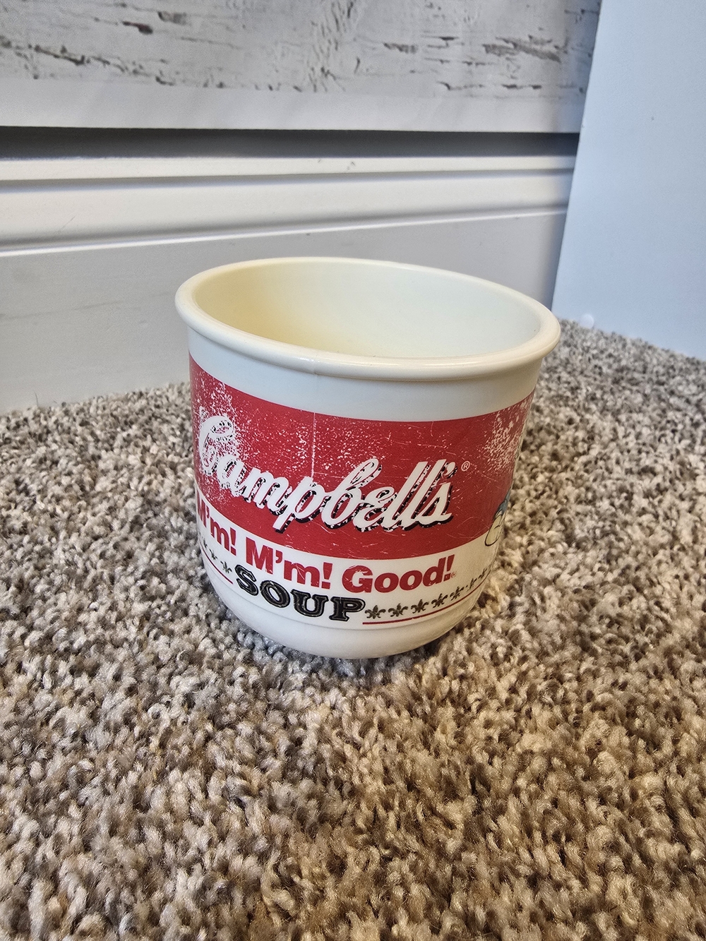 Campbell Soup Company Red and White Soup-Themed Plastic Cup/Bowl 1992